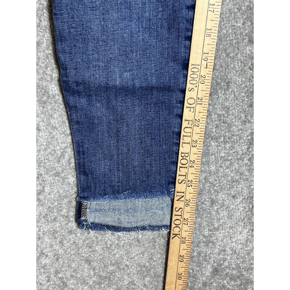 Joes Jeans Skinny Ankle Hi-Low Cutout Hem Womens Sz 28 Blue Stretch Pockets - Picture 11 of 12